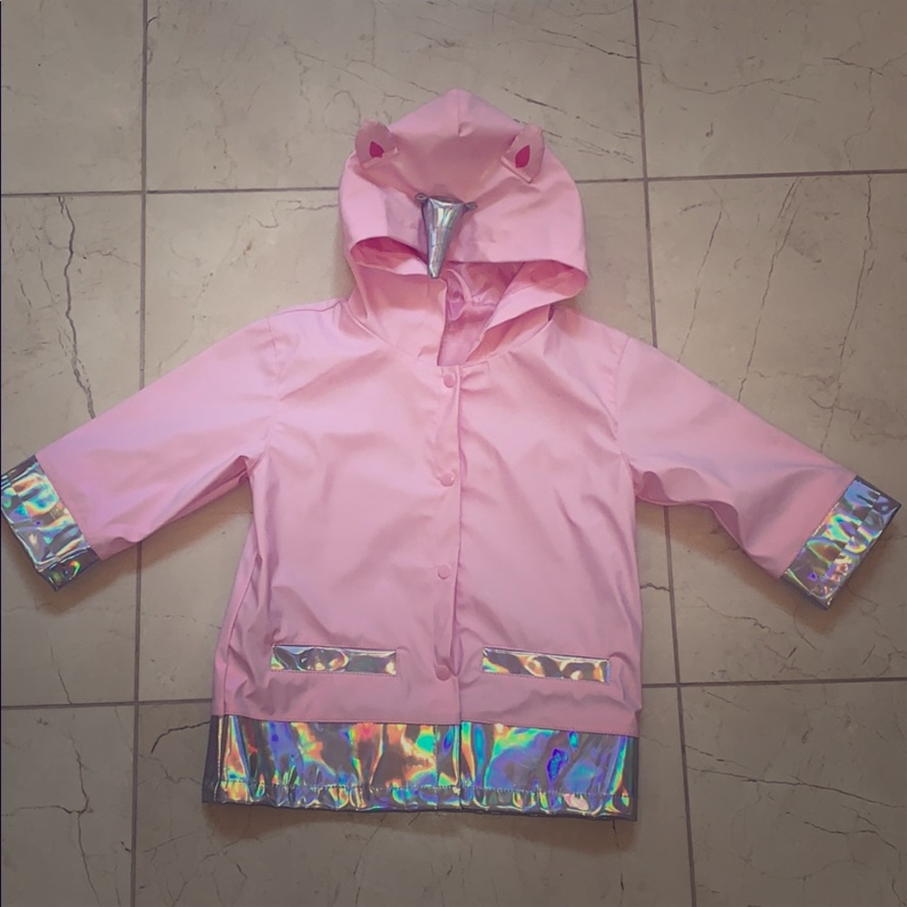 Girls Unicorn Rain Coat